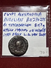 ROMAN PROVINCIAL (EGYPT, ALEXANDRIA) - 270-275Tetradrachm Aurelian Rev Eagle
