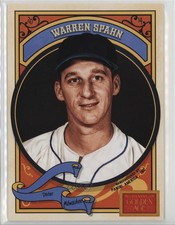 2014 Panini Golden Age 5x7 Box Toppers Warren Spahn #3 HOF 13by