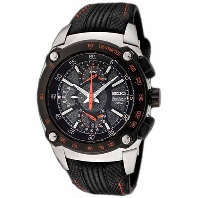 SEIKO SPORTURA SPC039P2 Quartz Chronograph Watch 7T85 Tachymeter