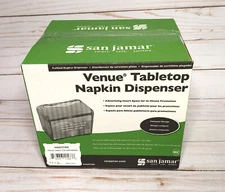 NEW - San Jamar VENUE Tabletop Napkin Dispenser H4005TBK