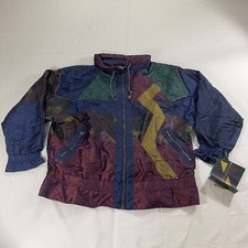 Vintage Nwt Komitor Women's 18/20 Puffer Ski Jacket Multi Color Floral Retro 90s
