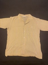 Vtg 50 s Rockabilly Short Sleeve Button Down Shirt