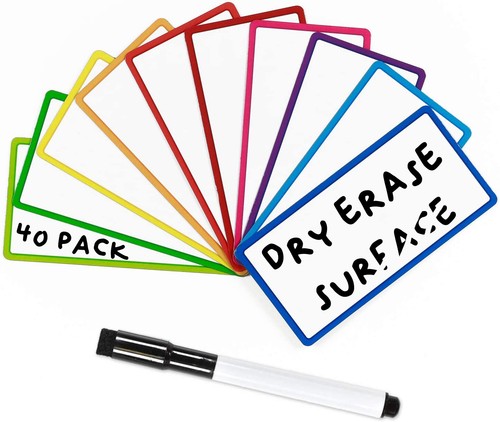 Magnetic Labels and Dry Wipe Pen, Mini Dry Erase Magnets for Notes and Reminders - Picture 11 of 31
