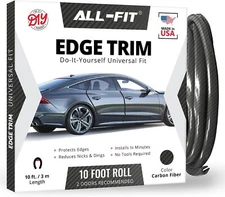ALL-FIT Car Door Edge Protector Guard from Scratches & Dings (CARBON FIBER)