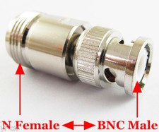 10pcs N-Type N Female Jack to BNC Male Plug Straight RF Connector Adapter Brass