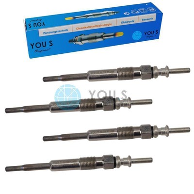 4 x YOU.S Original Glühkerzen für BMW 1er (E87) 3er (E46) 1.8 d 2.0 d - NEU