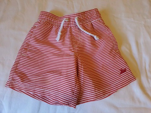 Jungen Kleinkind Southbound Badehose 2T Preppy Active rot gestreift Badeanzug  - Bild 1 von 6