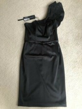 Marks & Spencer Black One Shoulder Evening Dress. Size 8/10. RRP £75