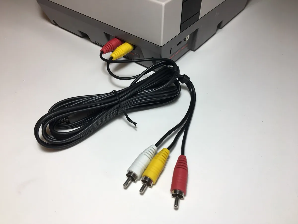 Skærm matron lyserød NINTENDO NES AV Cable Stereo RCA Audio Video TV Cord Original System NEW |  eBay
