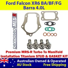 Permaseal MLS-R Turbo Titanium Stud & Gasket Kit For Ford Falcon G6E F6 Barra 4L