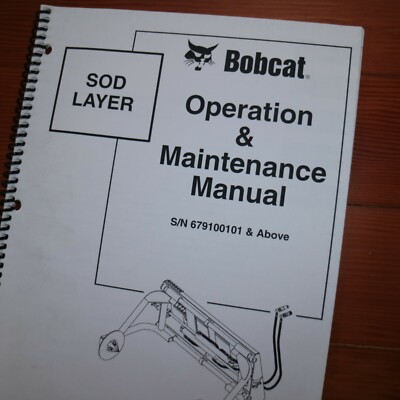 BOBCAT SOD LAYER Owner Operator Maintenance Manual Guide operation user safety