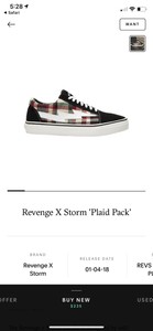 revenge x storm size 11