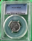 1937 Buffalo Nickel 5c PCGS MS 65