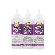 Clear Gel Tacky Glue 8 oz 8 FL OZ - 3 Pack 24