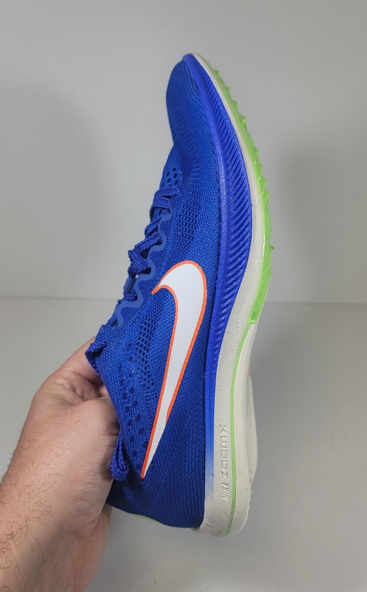 Nike ZoomX Dragonfly Mens Size 4 Track Spikes Racer Blue White