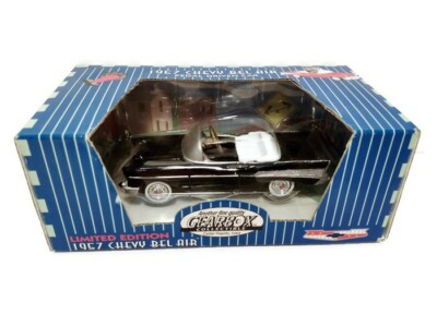 Hot Wheels '57 Chevy Bel Air Convertible Black - Simon & Simon Series Collectible Die-Cast Car