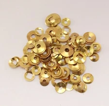 Antique Clock Hand Washers Square and Round Holes 100 Piece Assortment Seth