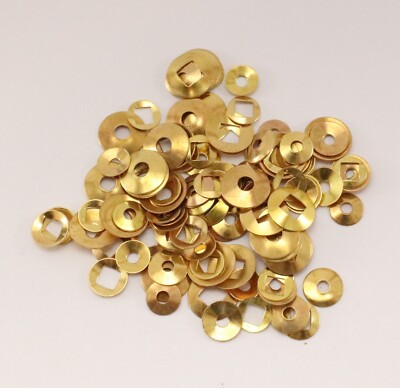 Antique Clock Hand Washers Square and Round Holes 100 Piece Assortment Seth