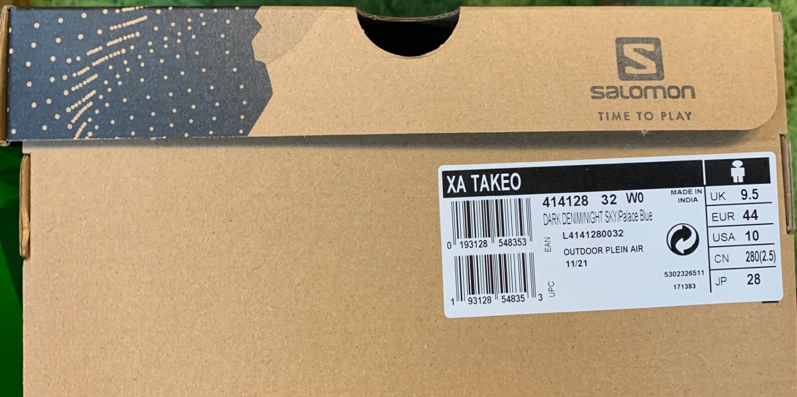 Salomon Men's XA TAKEO Trail Running Outdoor Plein Air Shoes Size US 10 NIB 193128548353 eBay