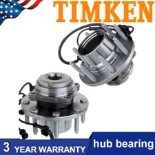 Pair Timken Front Wheel Bearing & Hub For F350 F250 SD 2000-2004 Ford SRW