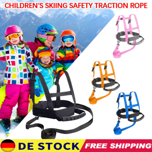 Kinder Skifahren Sicherheitsgurt Skitrainer Skigurt Lernhilfe Ziehgurt Gurt-Ski* - Bild 1 von 24