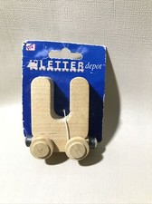 Westrim Crafts Wood Toy Train Car Letter U Thomas Brio Compatible Letter Depot