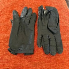 Leather gloves lined from west Germany black size medium small
