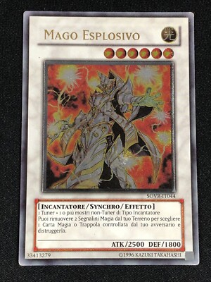YUGIOH EXPLOSIVE MAGICIAN SOVR-EN044 ULTIMATE LIGHT PLAY ITALIAN