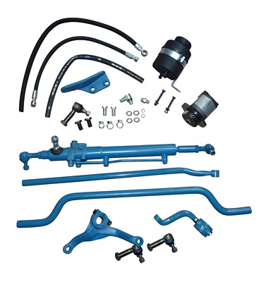 Hydromech. Lenkhilfe Nachrüstsatz für Ford 2000 3000 3600 m. gekrümmter Achse