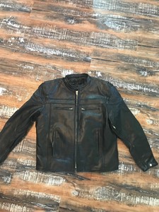 ik leather motorcycle jacket