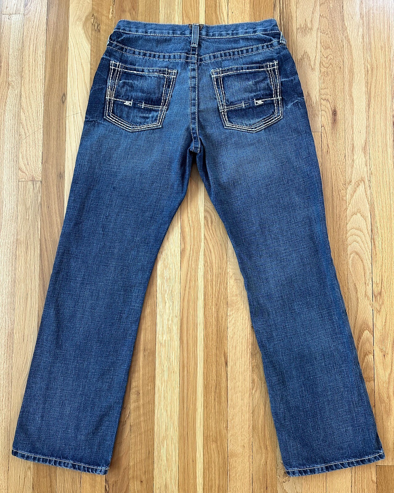 Ariat M5 Slim Straight Men's 32x32 100% Cotton Denim Blue Jeans Med Wash VGUC