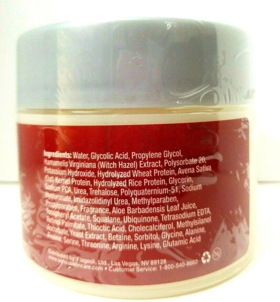 CUIDADO SERIO DE LA PIEL Almohadillas faciales reafirmantes serias reafirmantes pre remojadas 60 almohadillas selladas Foto 4 de 4