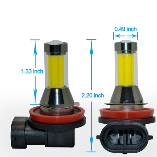 Alla Lighting LED H11 Driving Fog Light Bulb Lamp 6000K Bright White Replacement - Picture 7 of 7