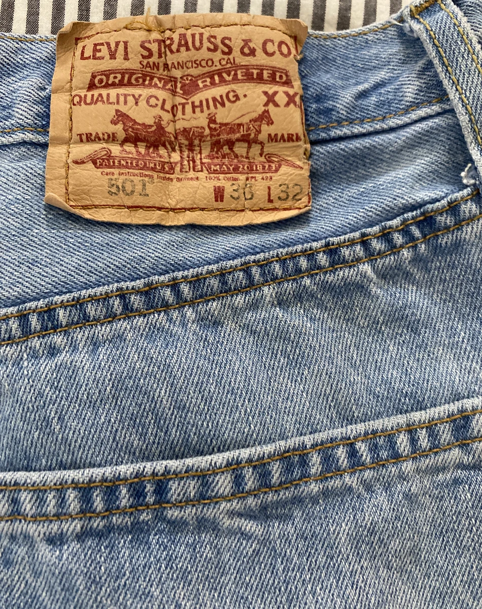 Levi 100 cheap cotton jeans