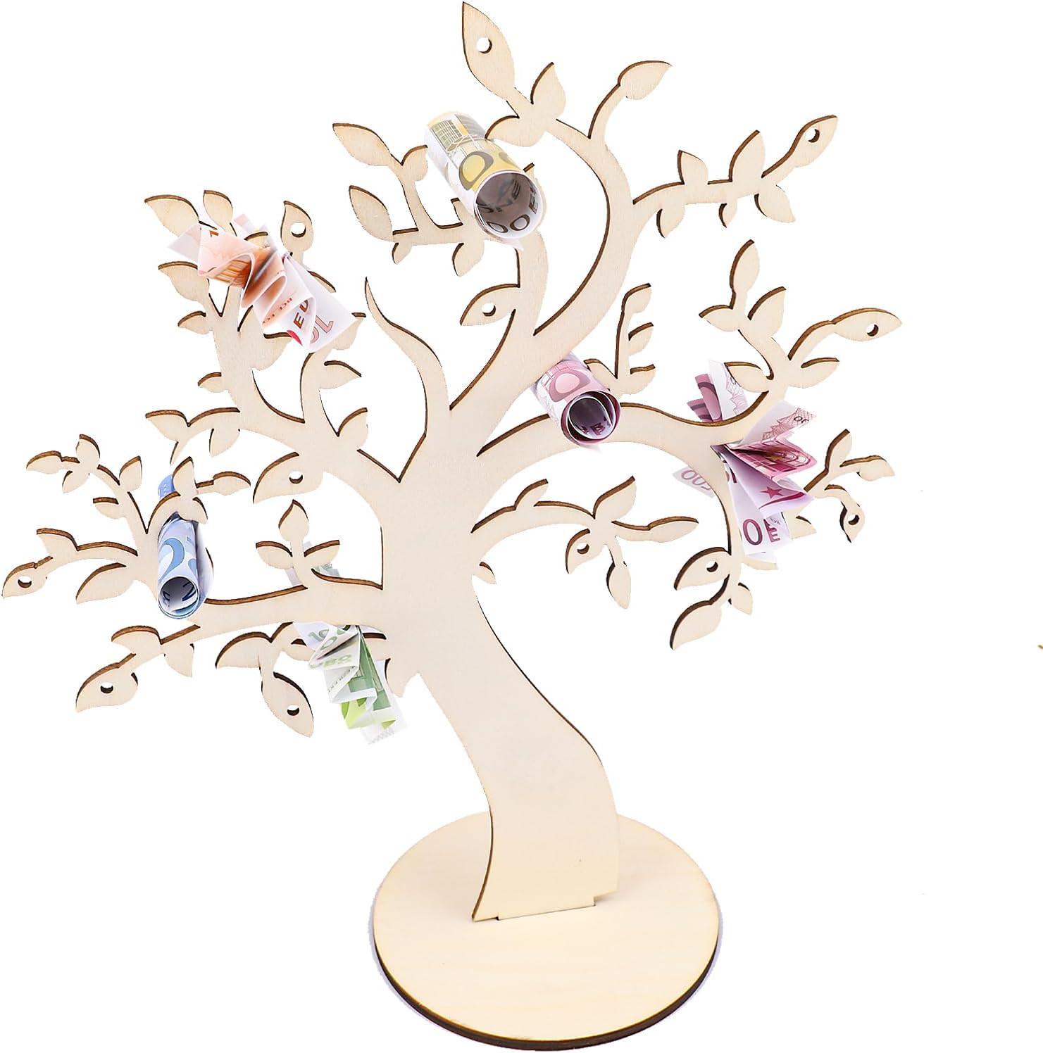 Lebensbaum Geldgeschenke Deko für Geburtstag & Hochzeit - Geschenkidee Holz