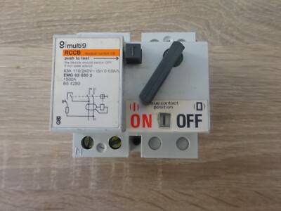 Multi 9 Rccb Merlin Gerin multi 9 63A RCCB EMG 63 030 2 30mA 2 pole | eBay UK