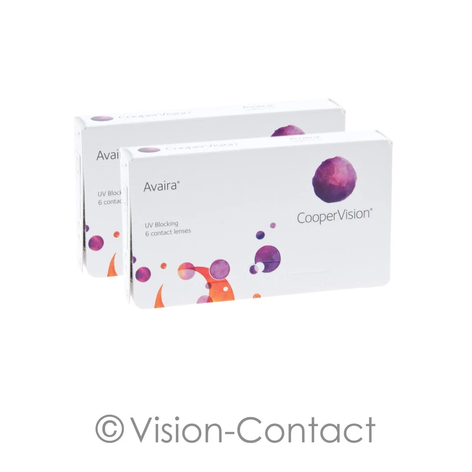 Avaira 2 x 6 sphärische Kontaktlinsen Monatslinsen von Cooper Vision