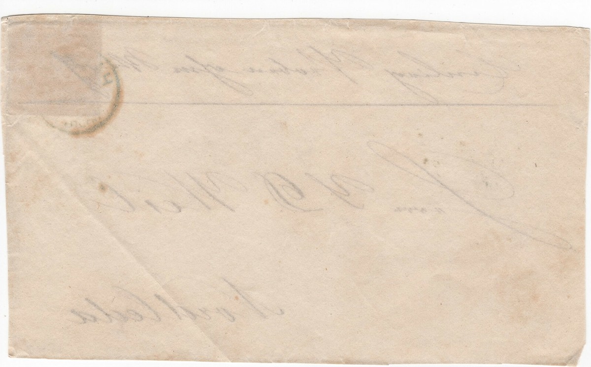 Hannover Mi.Nr. 14 with row counter on front of letter K2 stamp