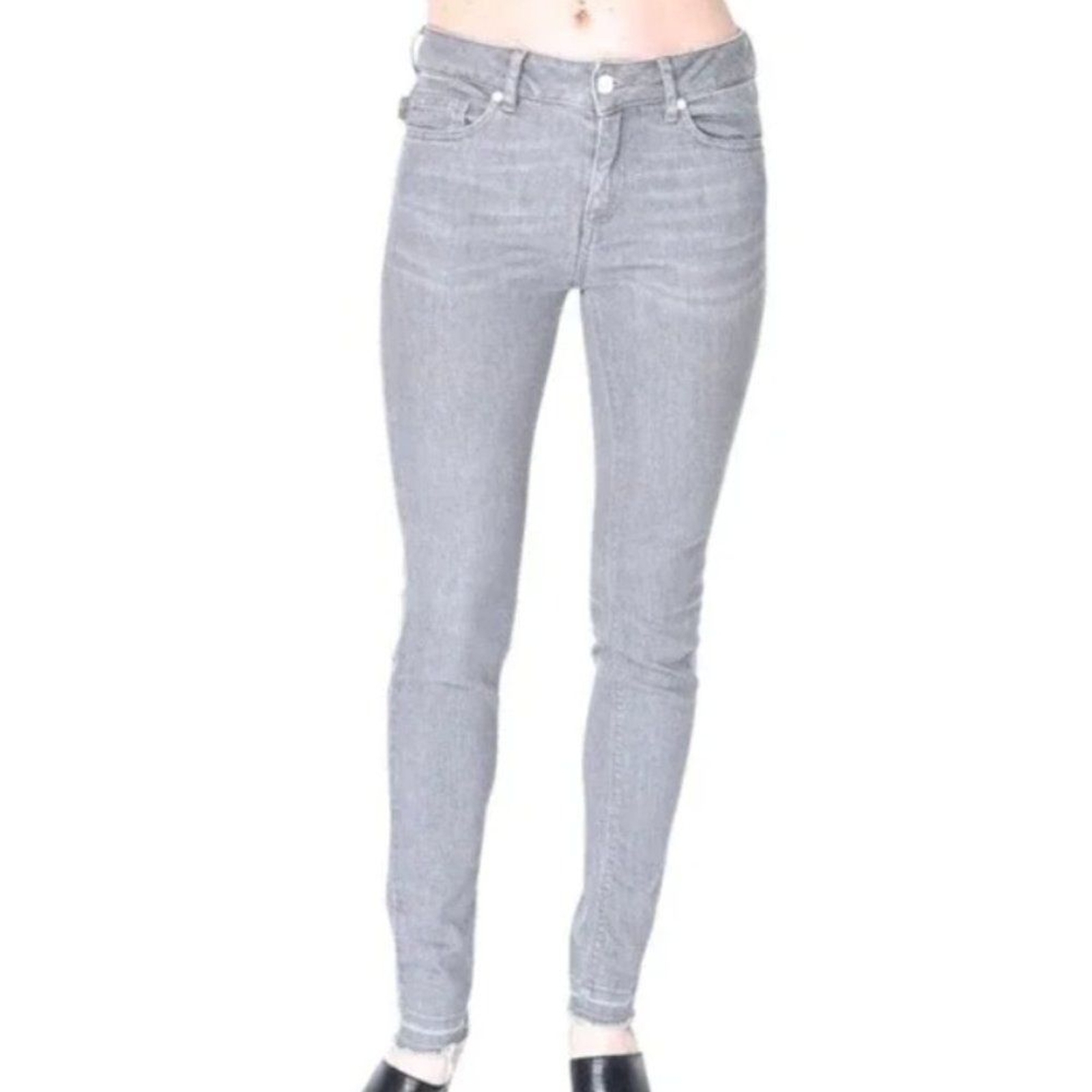 Zadig Voltaire Eva Gris Perm Raw Released Hem Skinny Jeans