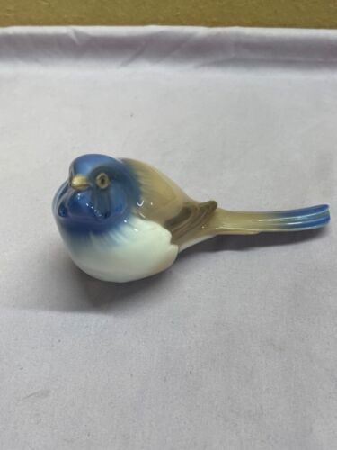 B&G Denmark Royal Copenhagen Porcelain Bird Figurine Bluebird 1633 vintage - Picture 2 of 14