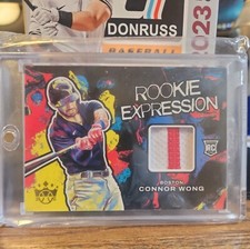 2022 Panini Diamond Kings - Rookie Expression Relics Holo Gold Connor Wong /50