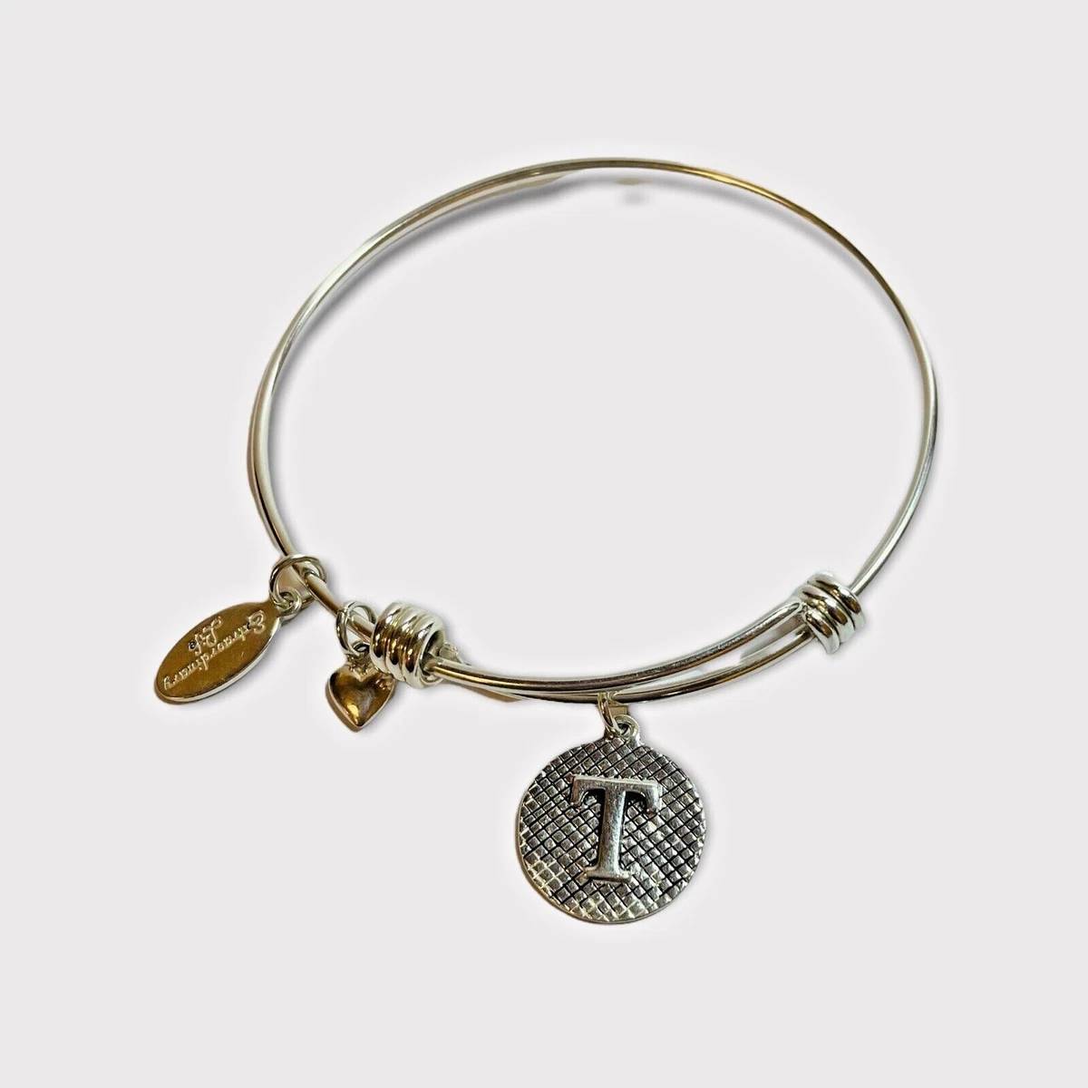Extraordinary Life Sterling 925 Silver T Initial Charm Bracelet 6