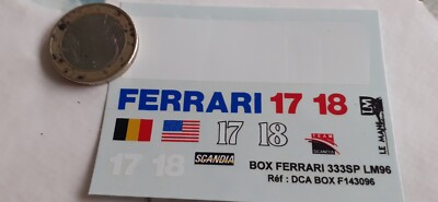 Décalcomanies / Décos Lancia Ferrari Grand Prix F1 Reims - Échelle 1/43, Pour Modélisme, Occasion