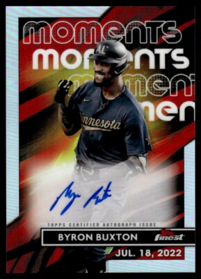 2023 Finest Moments Autographs Byron Buxton Auto Minnesota Twins #FMA-BBU