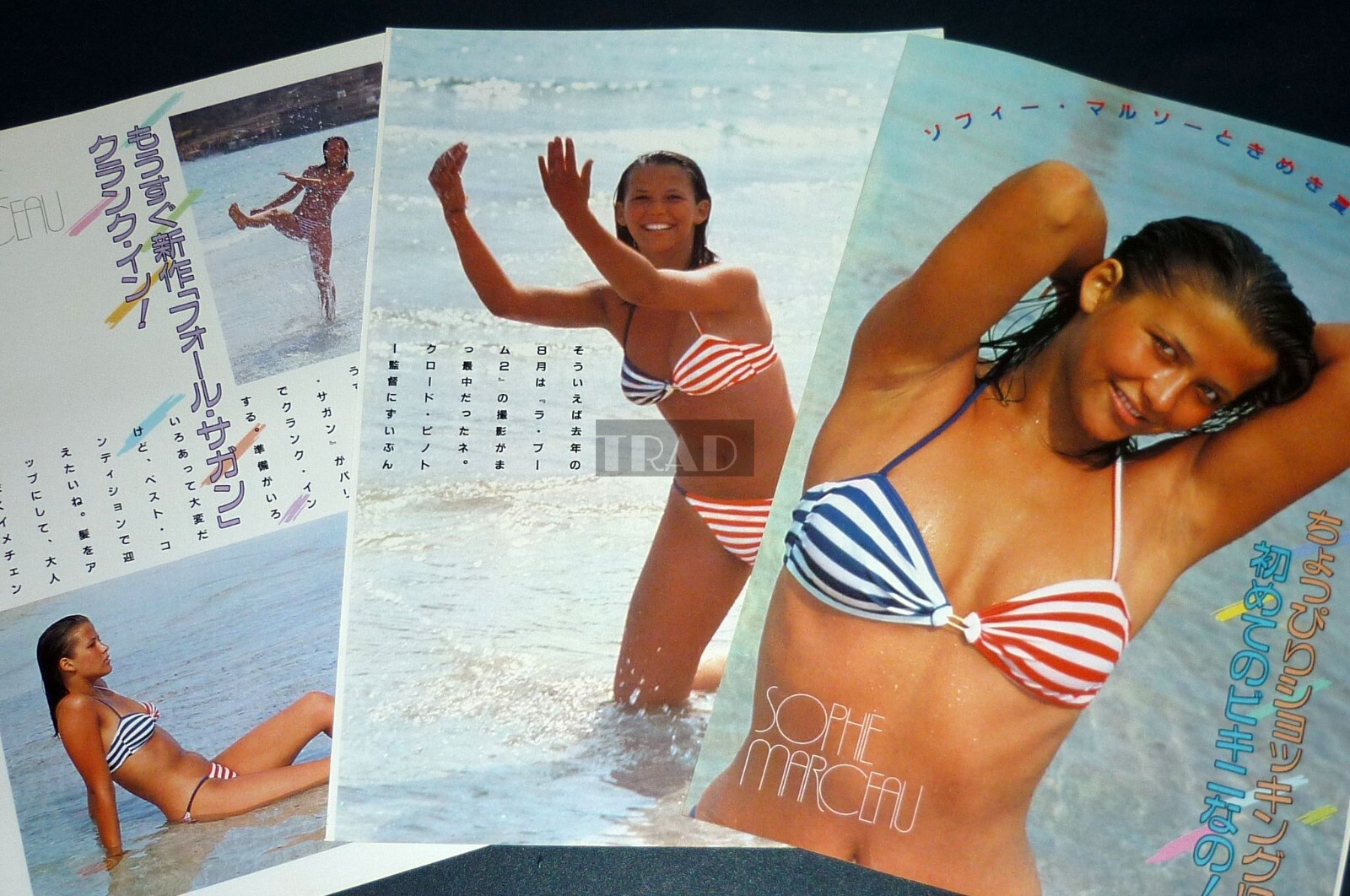 SOPHIE MARCEAU in Bikini 1983 JPN Picture Clipping 3-SHEETS(5pgs) #udq |  eBay
