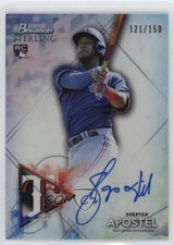2021 Bowman Sterling Rookie Refractor 121/150 Sherten Apostel #BSRA-SA Auto 19l7