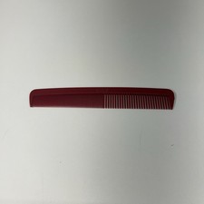 Vintage Goody Hair dressing Comb Red 7" Made in USA 70s 80s plastic