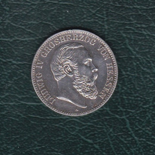 HESSEN DARMSTADT. 2 MARCHI 1891 ARGENTO VZ