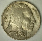 1931 S US Buffalo Nickel VF Five Cent Coin Copper Nickel Very Fine Condition 5c