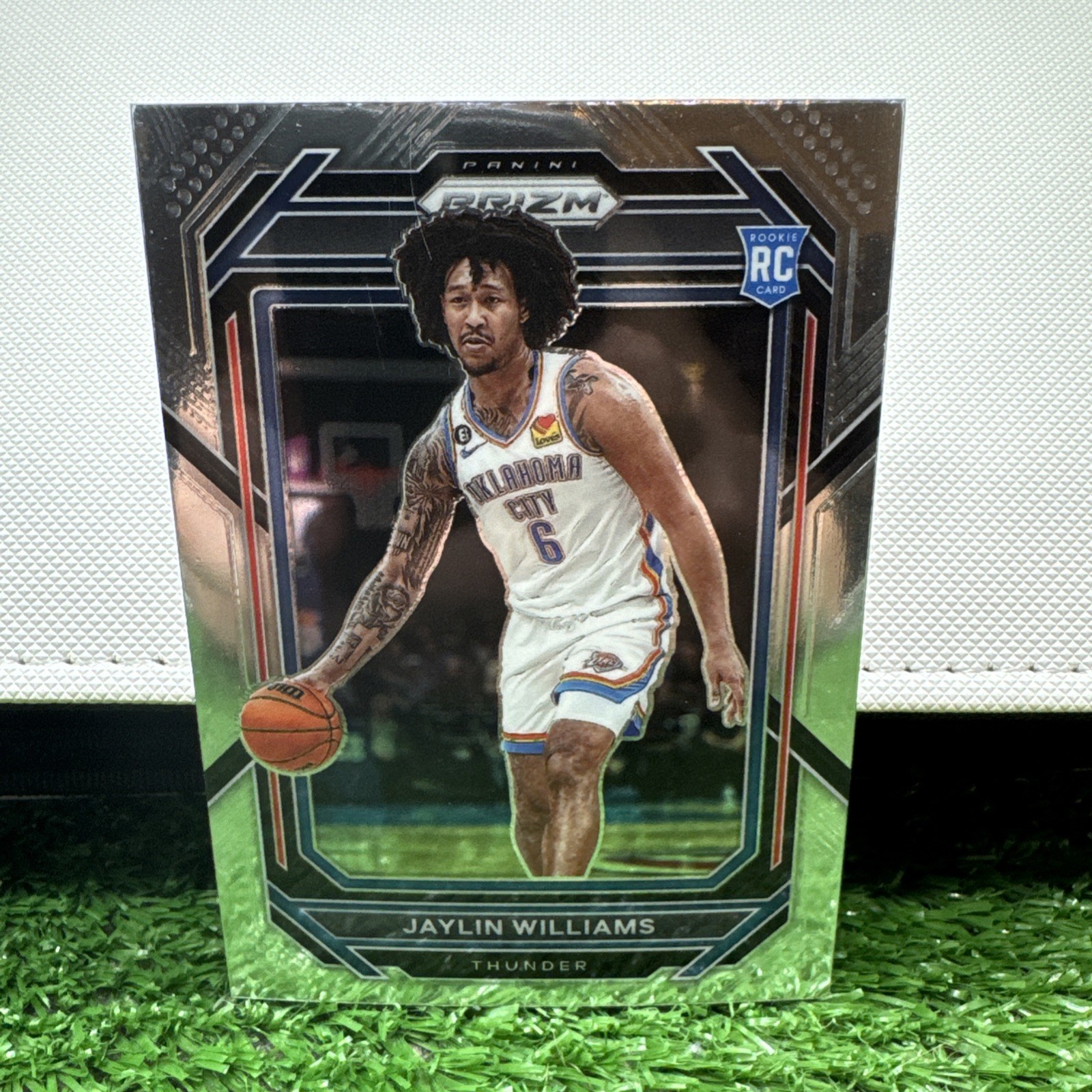 Jaylin Williams 2022-23 Panini Prizm TRUE Silver Prizm Rookie Card #247 RC SP